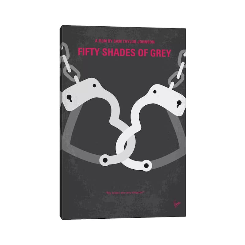 iCanvas "Fifty Shades Of Grey Minimal Movie Poster" by Chungkong Canvas Print Bed Bath
